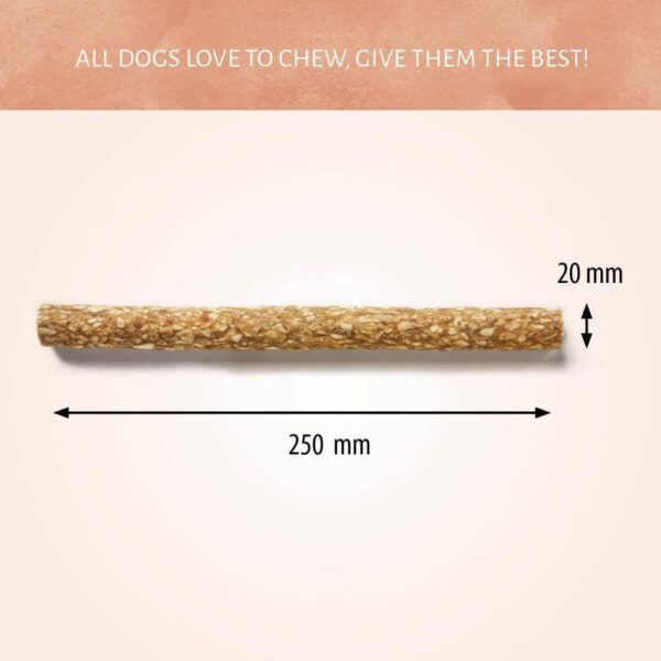 Crunchy Munchy Sticks 10" 20 mm Natural - Afbeelding 2