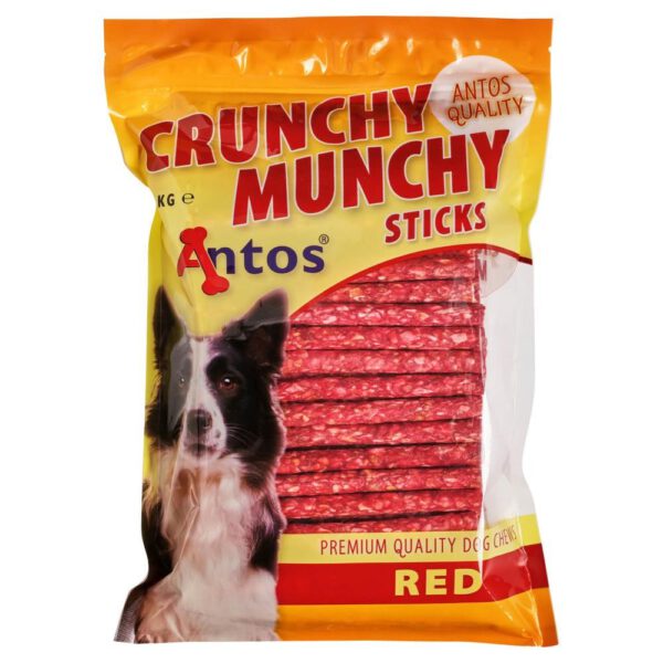 Crunchy Munchy Sticks 5" 10 mm Rood pak van 1 kg