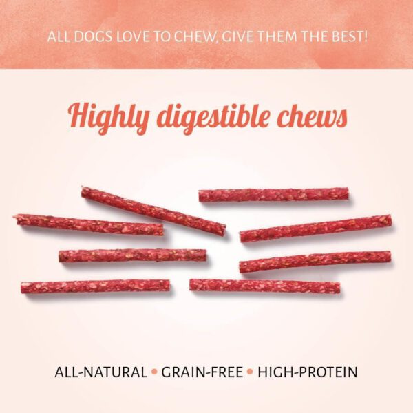 Munchy Sticks 5" 10 mm Rood - Afbeelding 3