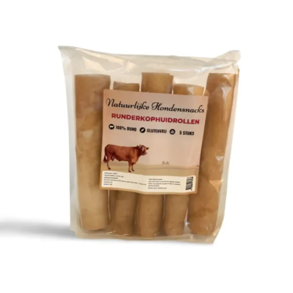 Runderkophuid rollen 5 stuks 25cm